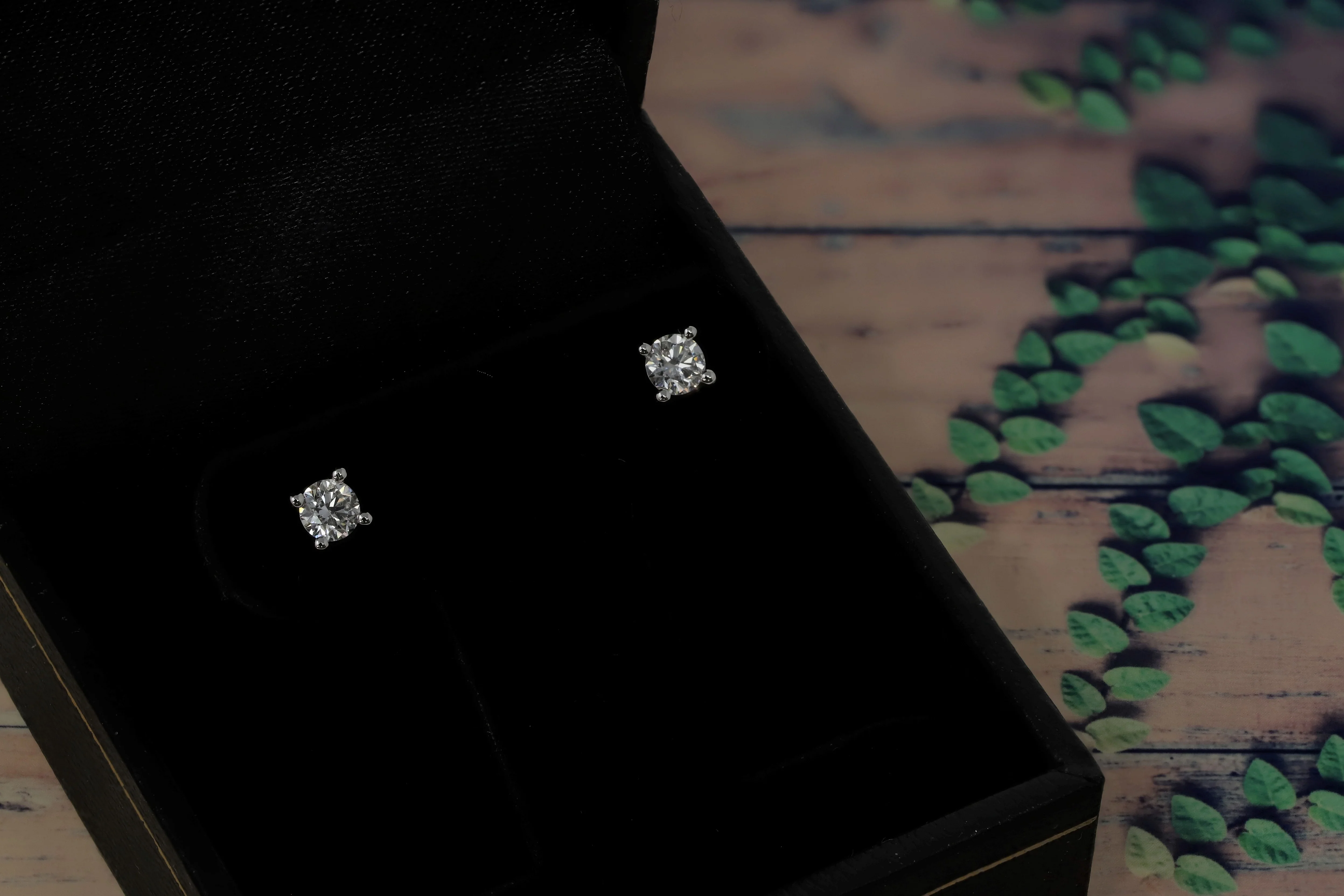 14K White Gold Lab Grown Diamond Stud Earrings, 1/4 Ct Total, G-H Color VS1-VS2 Clarity, IGI Certified - Image 5