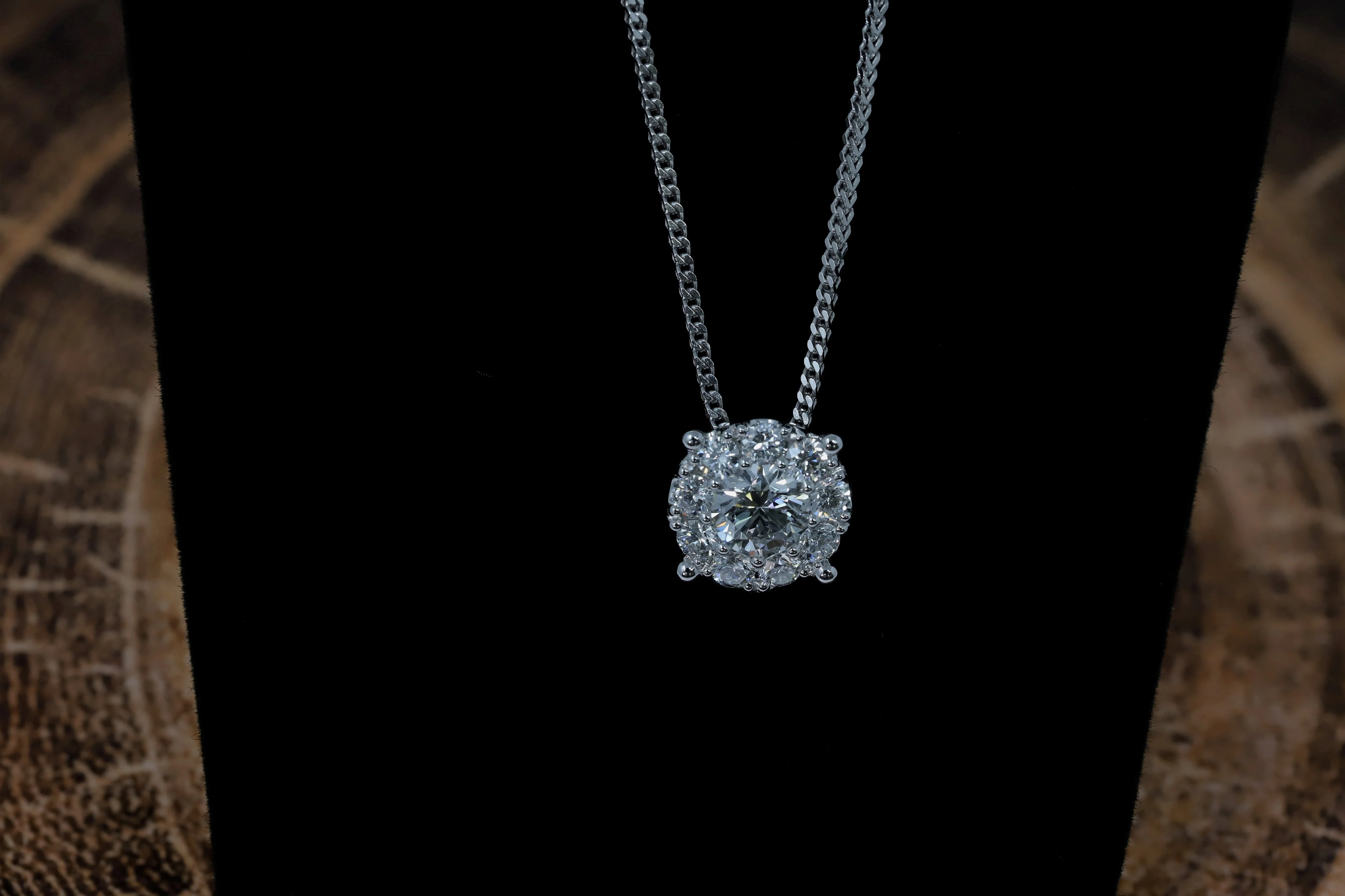 14K White Gold Lab Grown Diamond 7/8 Ct Necklace Pendant with IGI Certificate - Image 6