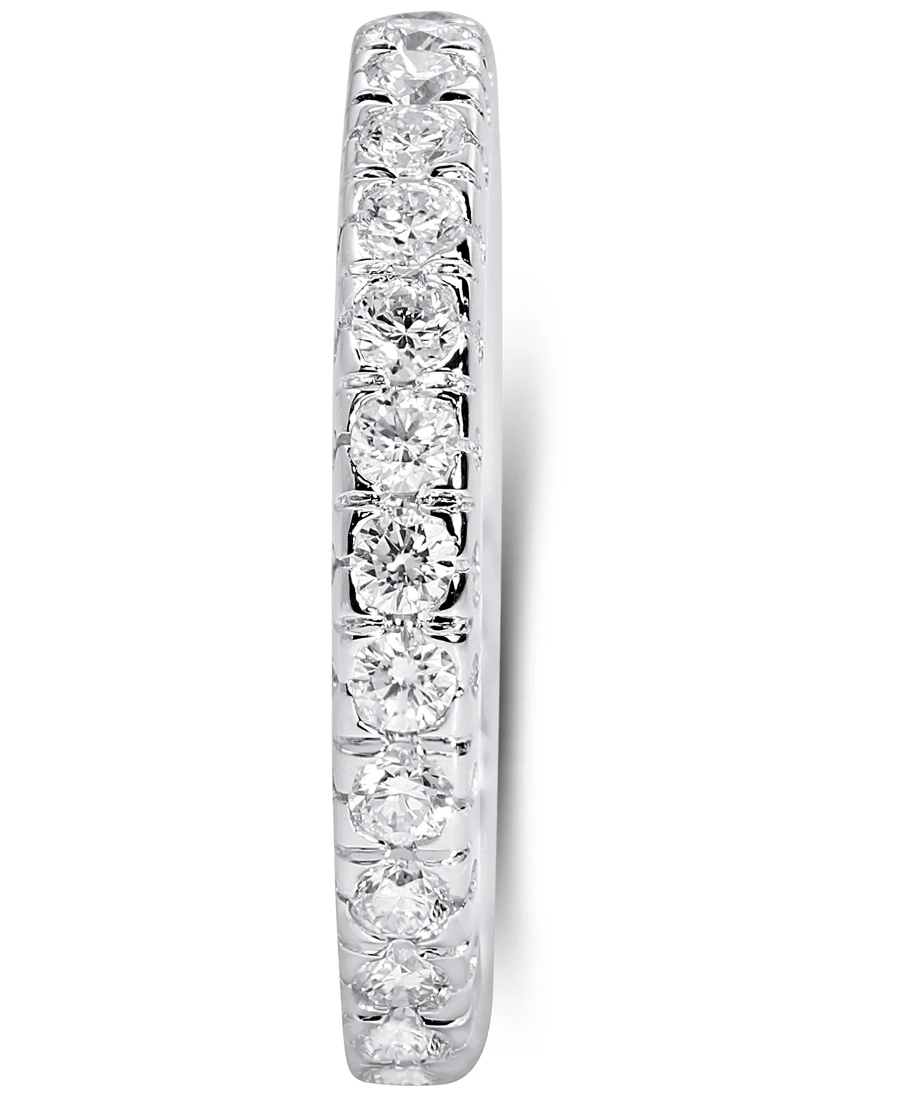 14K White Gold Lab Grown Diamond 7/8 Ct Eternity Band Ring. Size 7, IGI Certificate - Image 3
