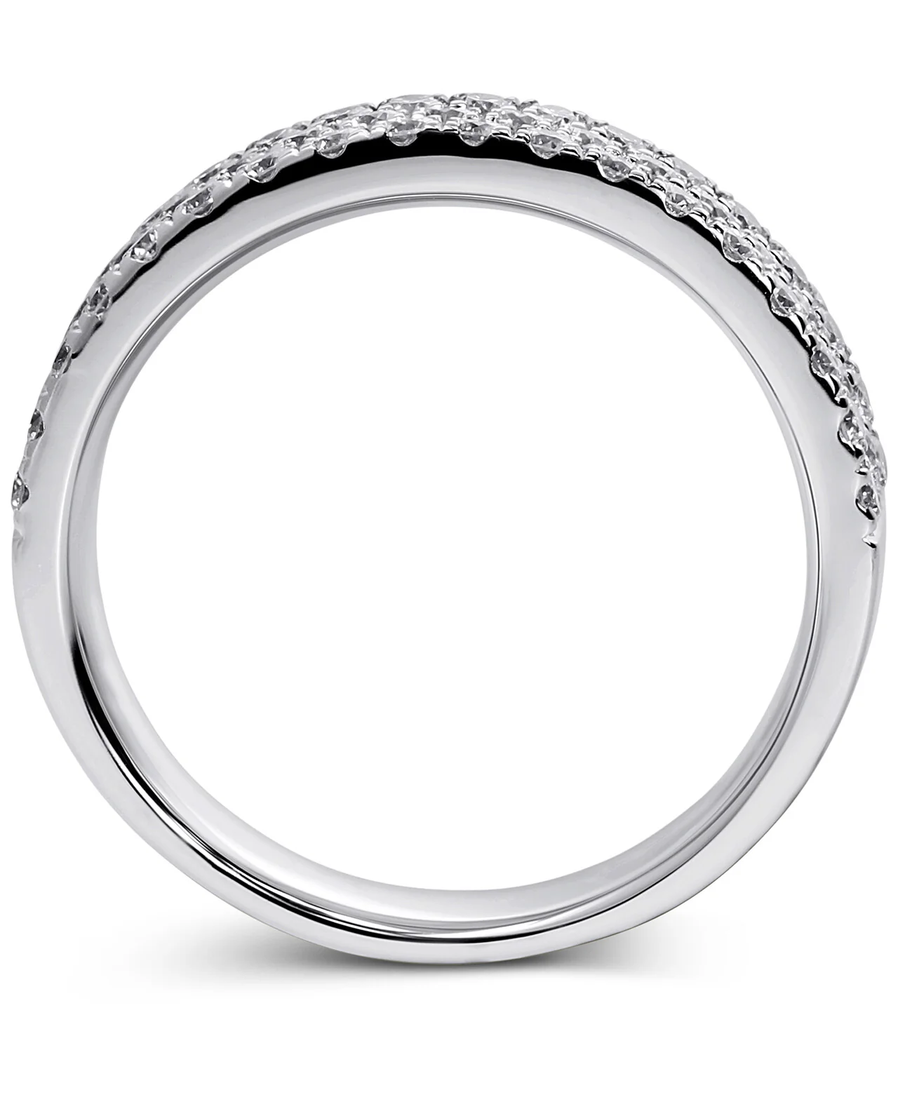 18K White Gold Lab Grown Diamond 7/8Ct Band Ring. Size 7 with IGI Certificate - Image 2