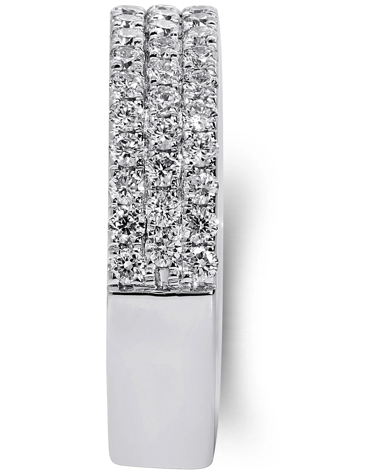 18K White Gold Lab Grown Diamond 7/8Ct Band Ring. Size 7 with IGI Certificate - Image 3